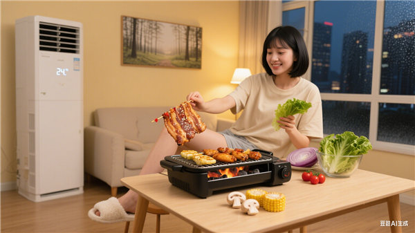 女子空調間里燒炭吃燒烤一氧化碳中毒 10天后才發作